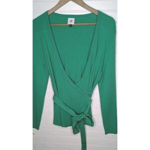 Cabi Women's‎ Cardigan Medium Wrap Tie Top Spring Cocktail Spearmint Retail $137